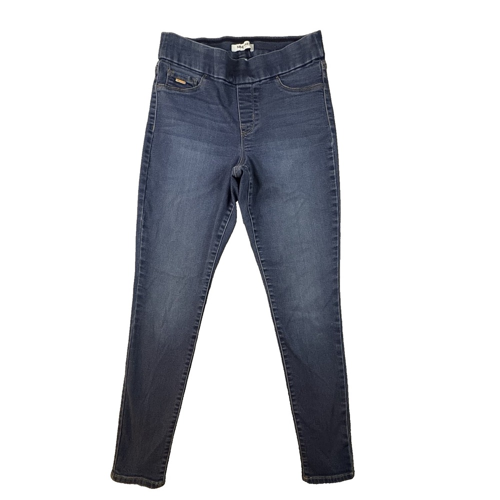 Nine West Women's 6 (30.5x28.25) Blue Pull On Stretch Jeggings Skinny Jeans